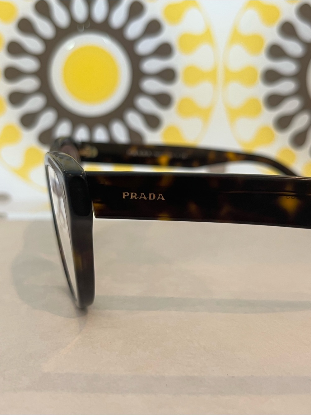Prada Women’s Tortoiseshell Optical Glasses - Black/Brown - Picture 4 of 4